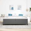 vidaXL Boxspringbett Hellgrau 200 x 200 cm Samt