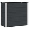 vidaXL Hochbeet Schwarz 100 x 50 x 91 cm WPC und Aluminium