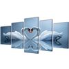 vidaXL Bilder Dekoration Set Schwan 100 x 50 cm