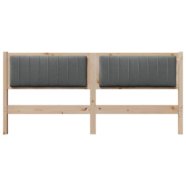 vidaXL Gepolstertes Kopfteil Braun 180 cm Massives Kiefernholz