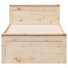 vidaXL Massivholzbett ohne Matratze mit Kopfteil 90x190 cm Kiefer