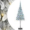 vidaXL Weihnachtsbaum mit 300 LEDs Weiß 180 cm PE und Stahl