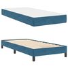 vidaXL Boxspringbett mit Matratze Dunkelblau 90 x 190 cm Stoff