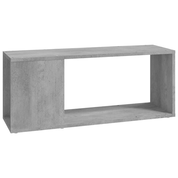 vidaXL TV-Schrank Betongrau 80x24x32 cm Holzwerkstoff