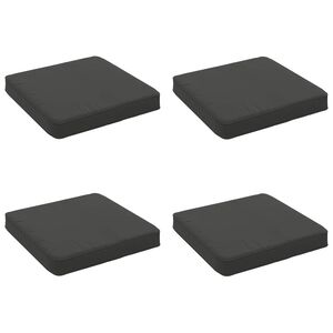 vidaXL 4-teilige Sitzkissen VUGHT 4 stk. 100 % Polyester Anthrazit