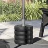 vidaXL Pavillon-Gewichte 4 Stk. Schwarz 220x50 mm Beton