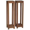 vidaXL Pflanzenst&auml;nder 2 Stk. Natur 25 x 25 x 100 cm Massivholz Teak