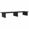vidaXL Monitor Halterung Schwarz Eichen-Optik 100 x 27 x 15 cm