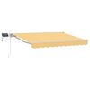 vidaXL Manueller Markisenrahmen mit LEDs Sand 5 x 3 m