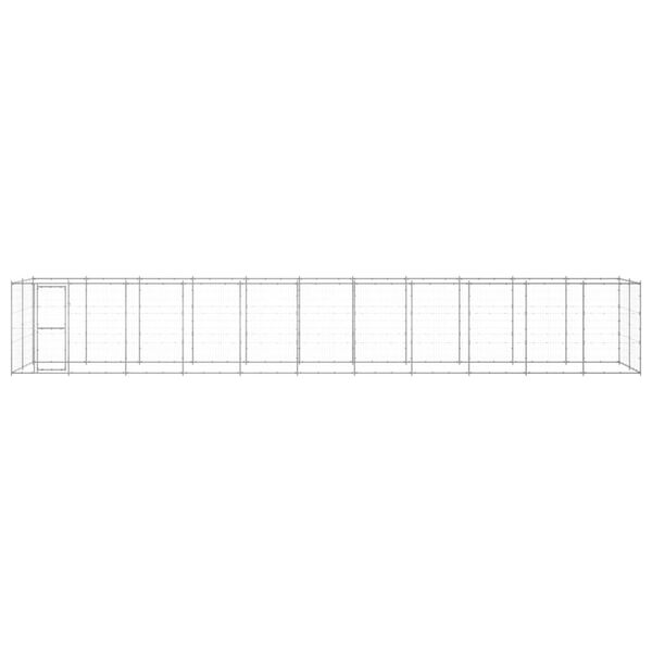 vidaXL Outdoor-Hundezwinger Verzinkter Stahl 26,62 m&sup2;