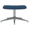 vidaXL Relaxsessel mit Hocker Blau Stoff
