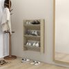 vidaXL Wand-Schuhschrank Sonoma-Eiche 60x18x90 cm Holzwerkstoff