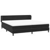 vidaXL Boxspringbett mit Matratzen Schwarz 200x210 cm Samt