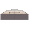 vidaXL Ottoman-Bett ohne Matratze Grau 120x200 cm Kunstleder