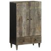 vidaXL Highboard 60x33x100 cm Massivholz Mango