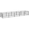 vidaXL Hundezwinger Schwarz 5 m&sup2; Stahl