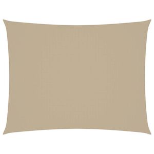 vidaXL Sonnensegel Oxford-Gewebe Rechteckig 5x6 m Beige