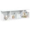 vidaXL Wandschrank 100x20x30 cm Weiß Holzwerkstoff