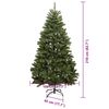vidaXL K&uuml;nstlicher Weihnachtsbaum Gr&uuml;n 210 cm PVC und Metall