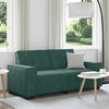 vidaXL 2-Sitzer-Sofa Dunkelgr&uuml;n 140 cm Samt