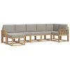vidaXL Outdoor-Sofagarnitur 7 stk. Wei&szlig; und Hellgrau