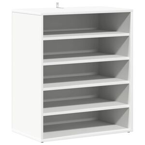 vidaXL Schuhschrank Wei&szlig; 60x35x70 cm Holzwerkstoff