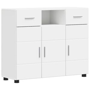 vidaXL Holzschrank Wei&szlig; Holzwerkstoff