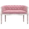 vidaXL Sitzbank Rosa 98x56x69 cm Samt