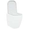 vidaXL Toilettensitz Wei&szlig; 47,5 x 35 x 3,6 cm Duroplast