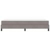 vidaXL Boxspringbett mit Matratze Taupe 100 x 200 cm Stoff