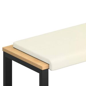 vidaXL Bankkissen Cord Creme Tiefe 35 cm