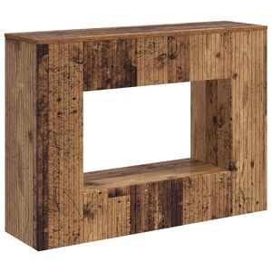 vidaXL Konsolentisch Gestreift Altholz 101 x 29 x 74 cm Holzwerkstoff