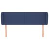 vidaXL Kopfteil mit Ohren Blau 103x23x78/88 cm Stoff
