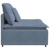 vidaXL Modulares Sofa Mittelmodul mit Kissen Blau 100 cm