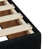 vidaXL Boxspringbett mit Matratze Schwarz 80x200 cm Stoff