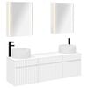 vidaXL Badezimmerschrank-Set 5 pcs Wei&szlig; 53 x 15,5 x 70 cm