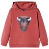 Kinder-Kapuzenpullover Dunkelrot 140