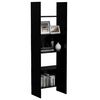 vidaXL Bücherregal Schwarz 60x35x180 cm Holzwerkstoff