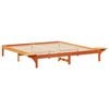 vidaXL Bettrahmen Wachsbraun 200 x 200 cm Massives Kiefernholz