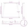 vidaXL Esstisch Beine V-Form 2 St&uuml;ck Wei&szlig; 80x(72-73,3) cm Stahl