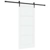 vidaXL Schiebet&uuml;r ORKDAL 86 x 198,5 cm Holzwerkstoff Wei&szlig; und Schwarz