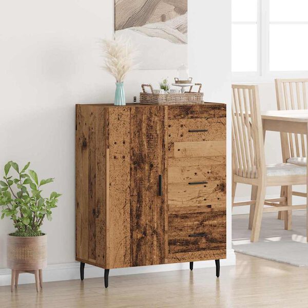 vidaXL Sideboard Altholz 69,5 x 34 x 90 cm Verbundholz und Eisen