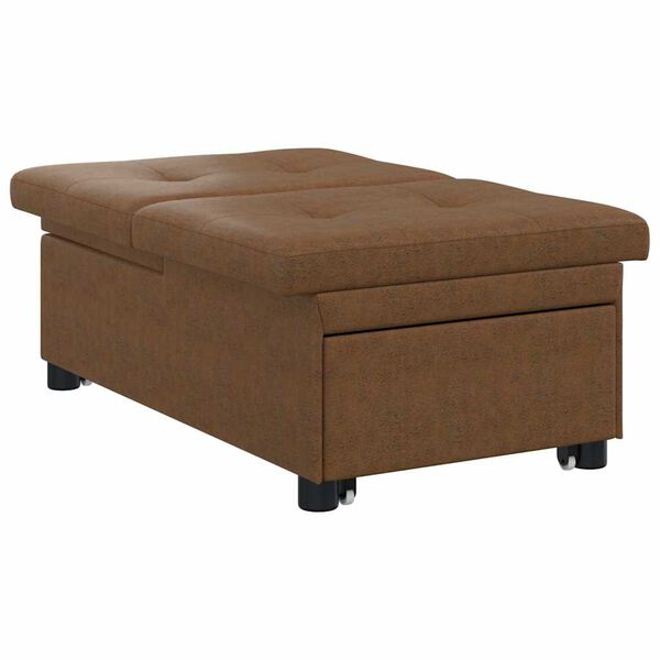 vidaXL Schlafsofa Braun 194 x 67 x 82 cm Huahua Stoff