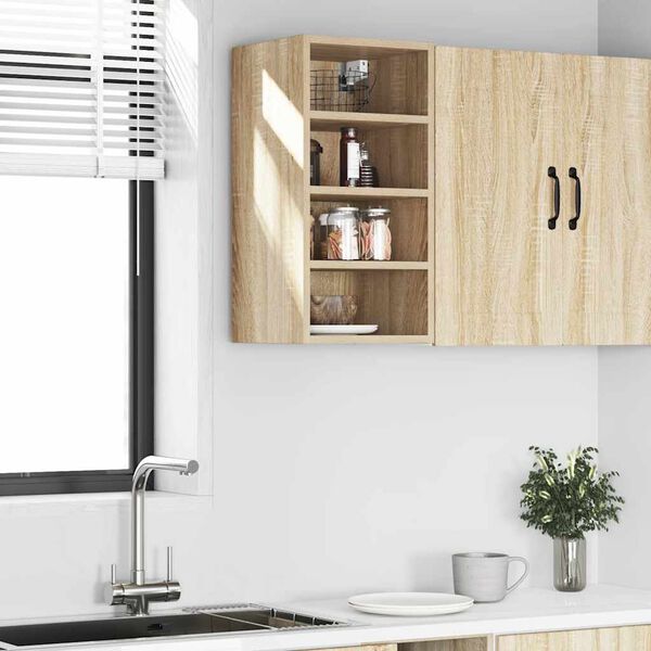 vidaXL Hängeschrank Riga Sonoma-Eiche 30x29,5x60 cm Holzwerkstoff