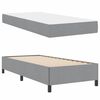 vidaXL Boxspringbett mit Matratze Hellgrau 90 x 190 cm Stoff