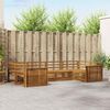 vidaXL Sofagarnituren 6 pcs Natur Massivholz Akazie