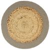 vidaXL Tischsets 4 Stk. Natur und Grau 38 cm Jute und Baumwolle