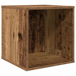 vidaXL Vinyl Album Box Altholz 37 x 36,5 x 38 cm Holzwerkstoff