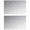 vidaXL Treppe Tritt 2 stk. 80 x 50 cm Silber Aluminium Rechtwinklig