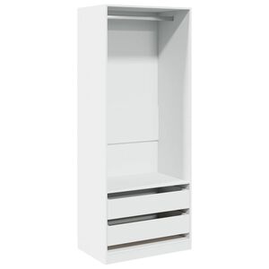 vidaXL Kleiderschrank Wei&szlig; 80x50x200 cm Holzwerkstoff